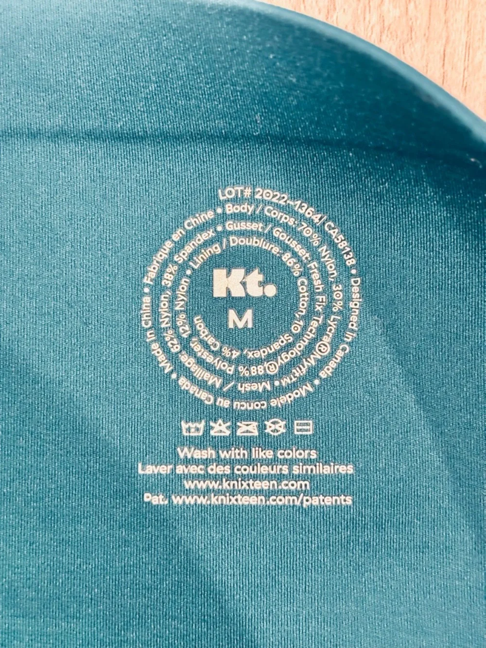 Kt by Knix Leakproof Active Leggings High-Waist Teal Size Medium - Picture 5 of 8